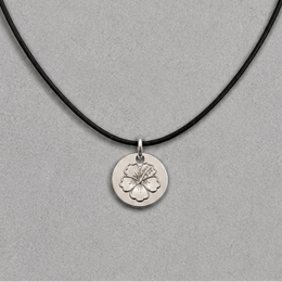Hibiscus - Collier pendentif