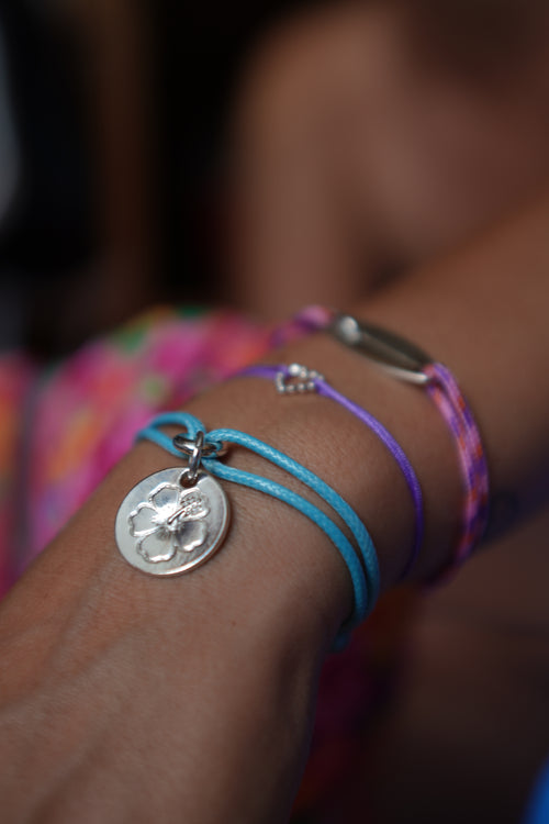 Hibiscus - Bracelet pendentif